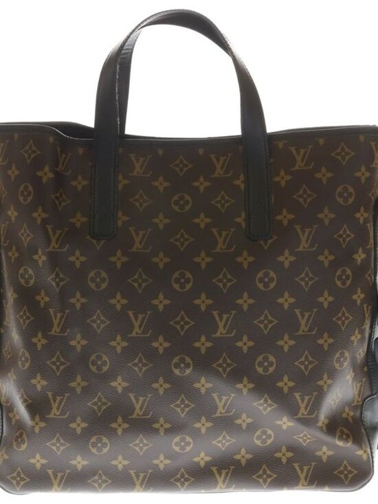 Louis Vuitton Monogram Macassar Divis 2-Way Leather Tote Shoulder Bag Brown
